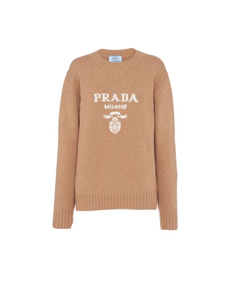 magliette prada uomo|Maglione In Lana Cashmere Cammello .